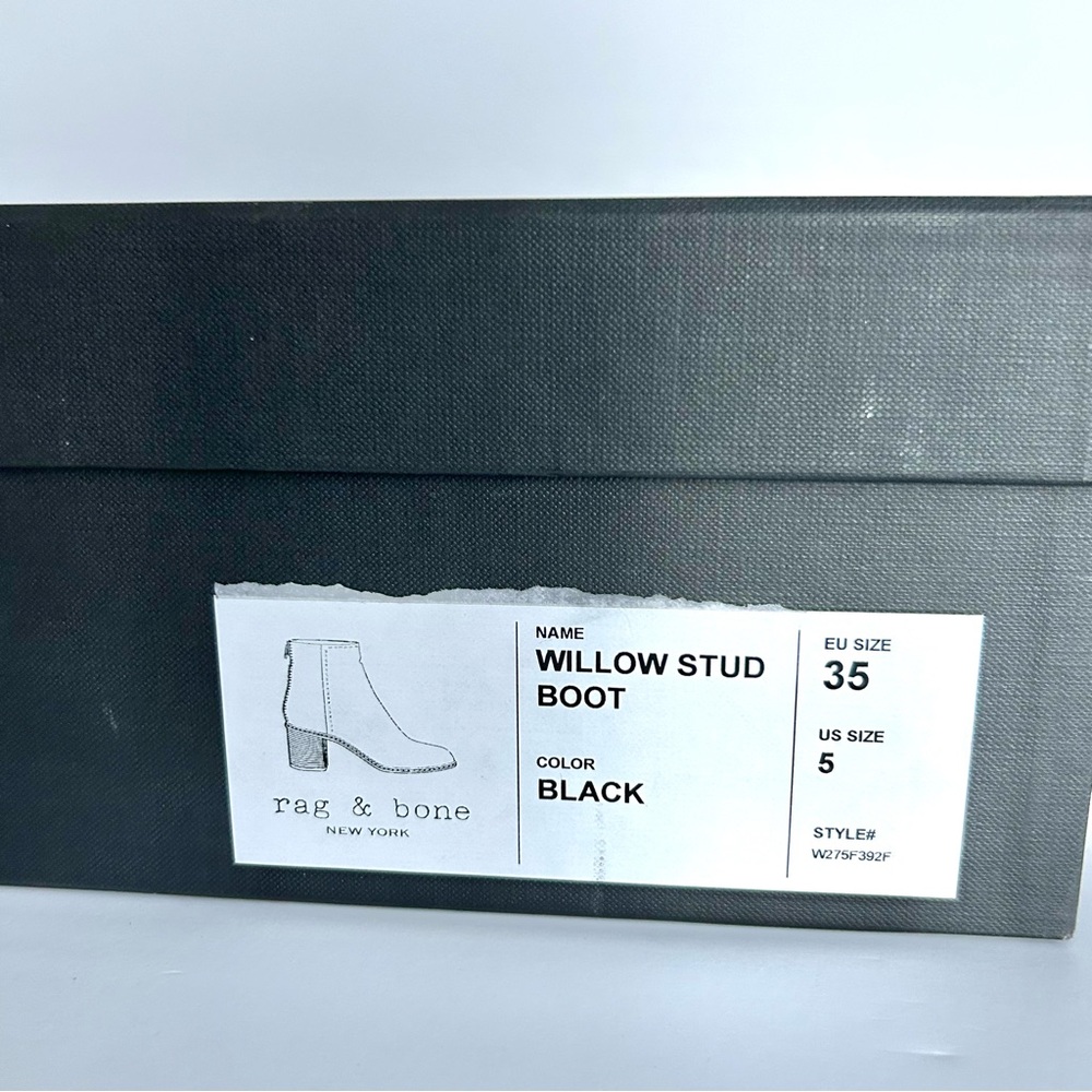 🍂NEW IN BOX rag & bone Willow Stud Boot in Black. Size: 5 - Picture 14 of 15